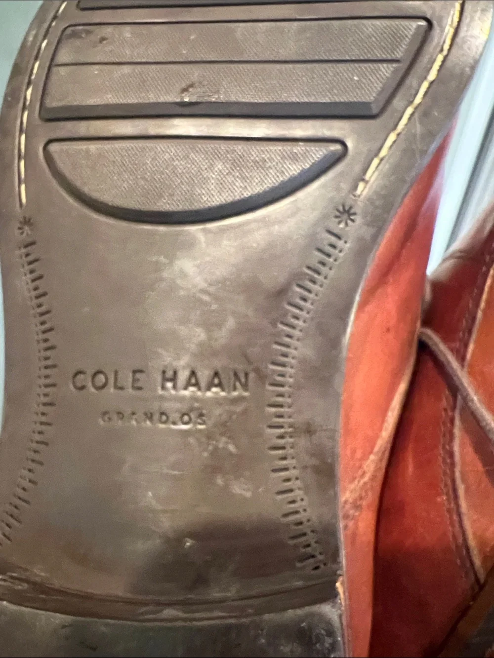 Cole Haan Men’s Chestnut Brown Leather Derby Shoes
